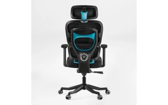 Eclipse Black & Blue Adjustable Swivel Gaming Chair