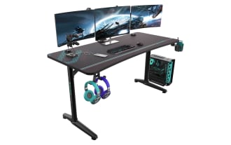 Mercury Black Gaming Desk