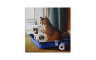 Litter-Ature Time Canvas Wall Art