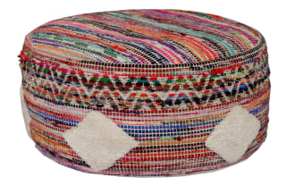 Skye Multicolored Pouf