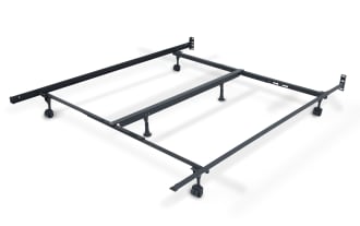 Queen/King Bed Frame with Casters