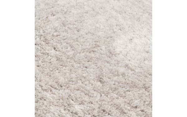 Light gray Sherpa 8' x 10' solid shag rug with ultra-plush polyester fabric and dense textured pile in transitional style
