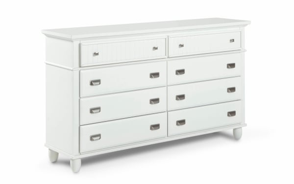 Spencer White 8 Drawer Dresser