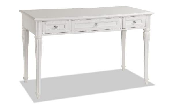 Madelyn White 3 Drawer Desk