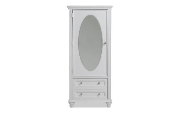 Madelyn White Wardrobe with Drawer