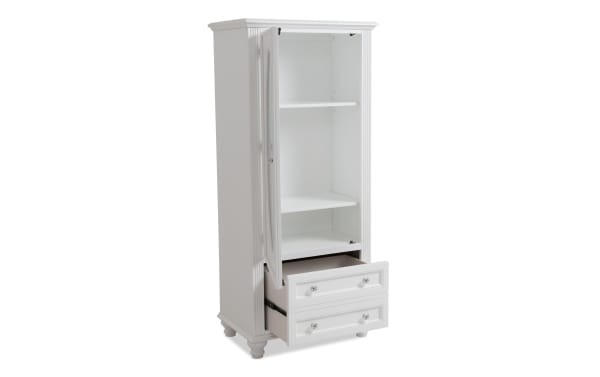 Madelyn White Wardrobe with Drawer