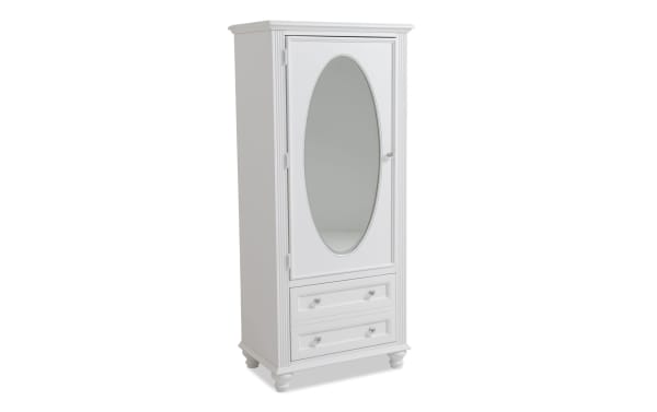 Madelyn White Wardrobe with Drawer