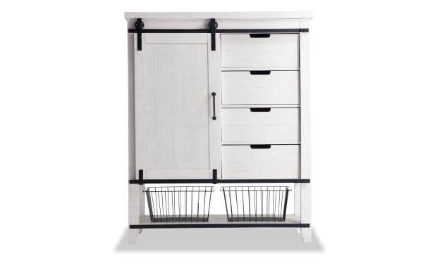 Montana White 4 Drawer Wardrobe