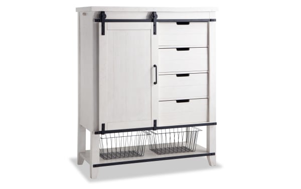 Montana White 4 Drawer Wardrobe
