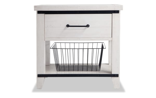 Montana White Nightstand with Drawer