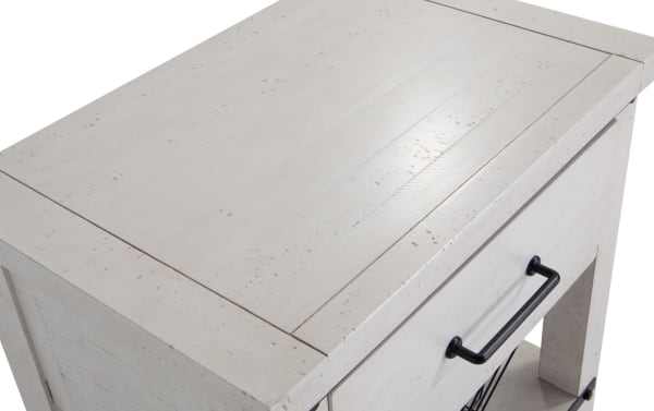Montana White Nightstand with Drawer