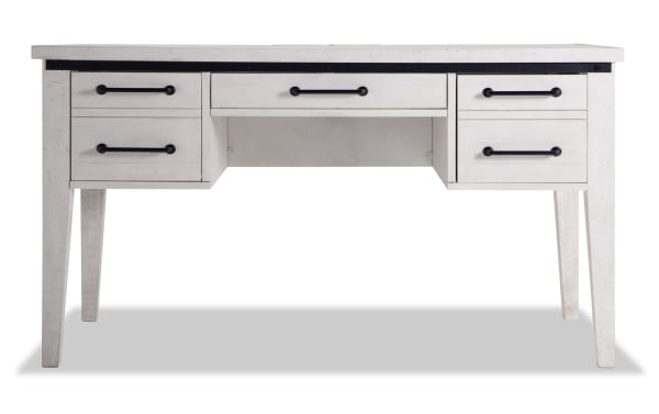 Montana White 3 Drawer Desk