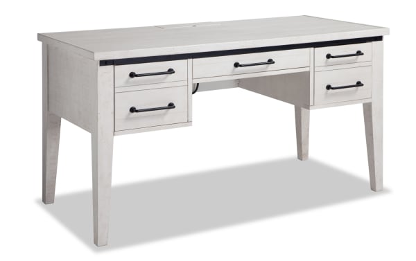 Montana White 3 Drawer Desk