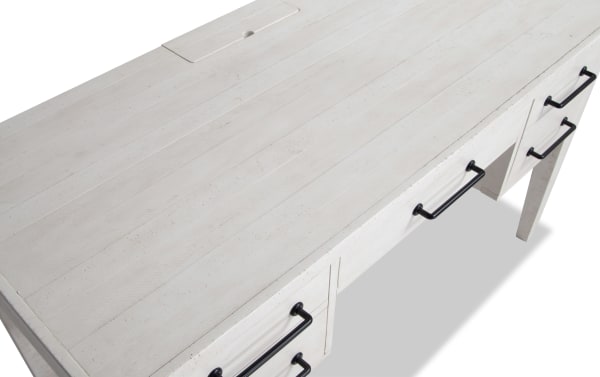 Montana White 3 Drawer Desk