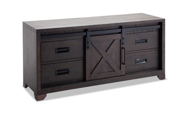 Montana 55'' Brown Fully Assembled Storage TV Stand