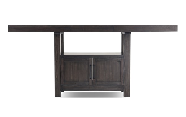 Sonoma 7 Piece Espresso & Beige Upholstered Extendable Counter Height Dining Set