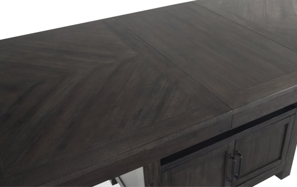 Rustic Sonoma 6 Piece Espresso & Beige Upholstered Counter Height Dining Set with solid acacia wood, acacia veneers, and beige polyester fabric upholstery.