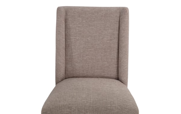 Beige Montana White & Beige Solid Back Upholstered Counter Height Stool with polyester fabric, rustic style, and memory foam seat from Montana Dining collection.