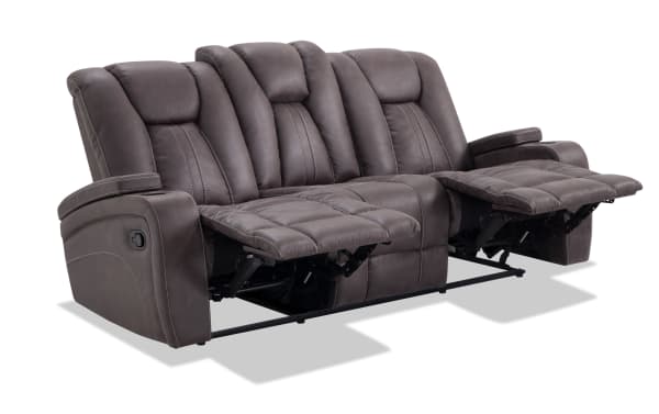 Viking Graphite 83'' Manual Reclining Sofa with USB Port