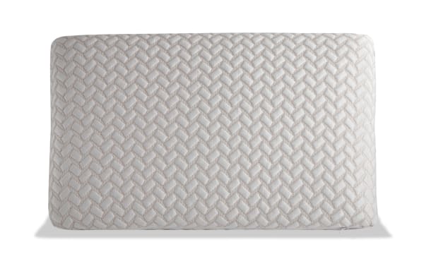 Bob-O-Pedic King Side & Back Sleeper Cooling Gel Memory Foam Pillow with quilted white cover, copper blend, and breathable gel-infused foam for cooling comfort