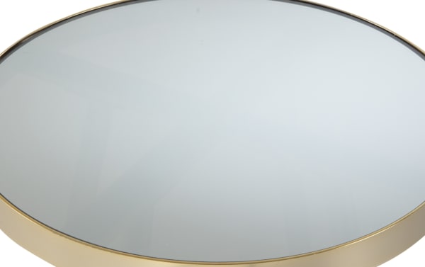 Amari Mirrored Round End Table