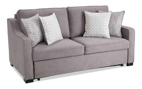 Bob-O-Pedic® Gray 73'' Queen Pop-Up Sleeper Sofa