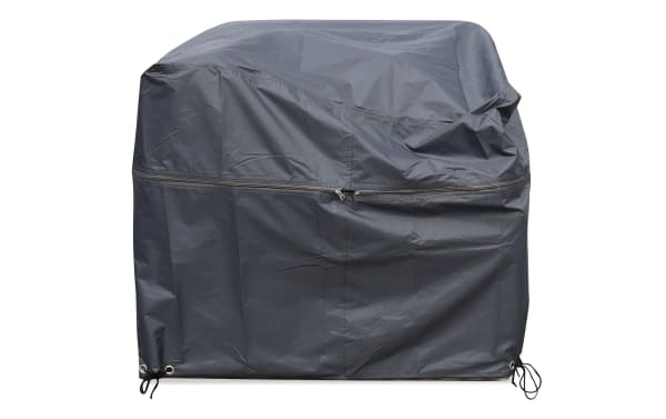 Generic Gray Expandable Outdoor Chair Cover from Laurel Outdoor collection, made of weather-resistant gray polyester fabric with zipper for adjustable height.