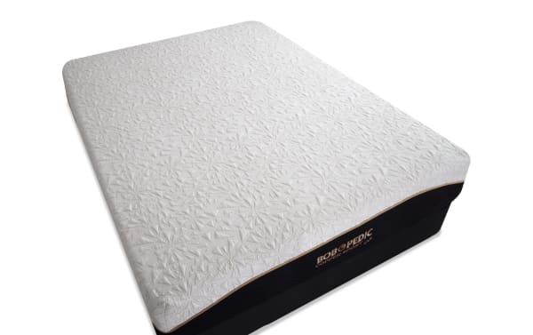 Copper Sport Gel 11.5'' Twin XL Firm Standard Mattress Set by Bob-O-Pedic with white textured copper-thread cover, black base, and temperature-regulating gel memory foam layers