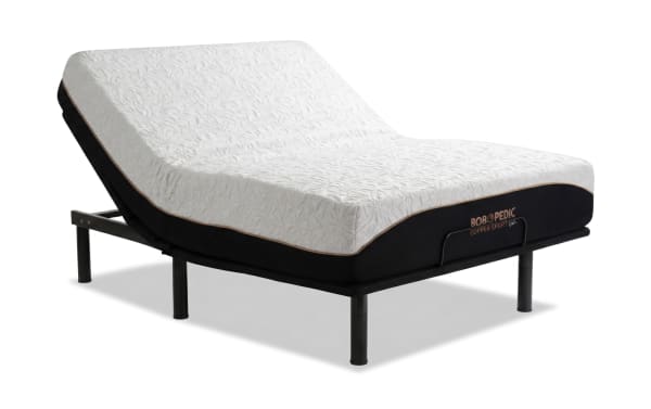 Power Bob Essential Base with Copper Sport Gel 11.5'' Queen Plush Mattress
