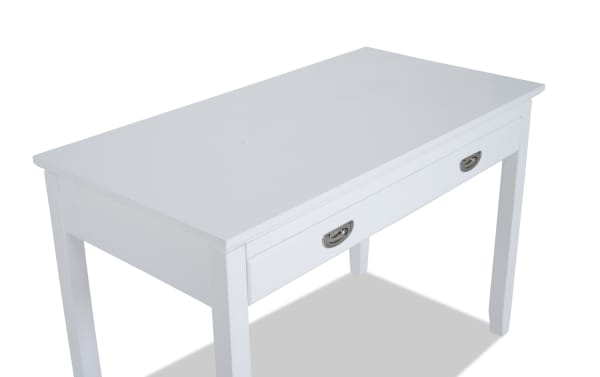 Chadwick White Desk with Drawer
