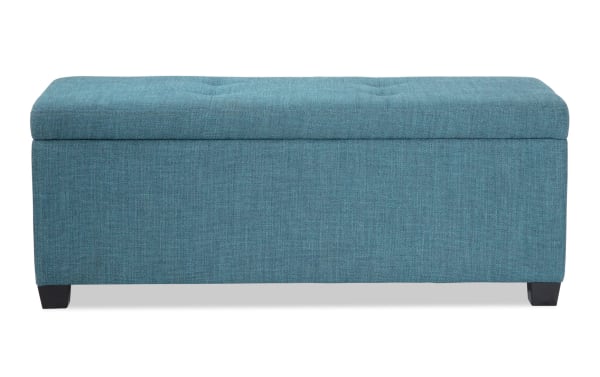 Bettie Teal Storage Bench & Ottoman Set
