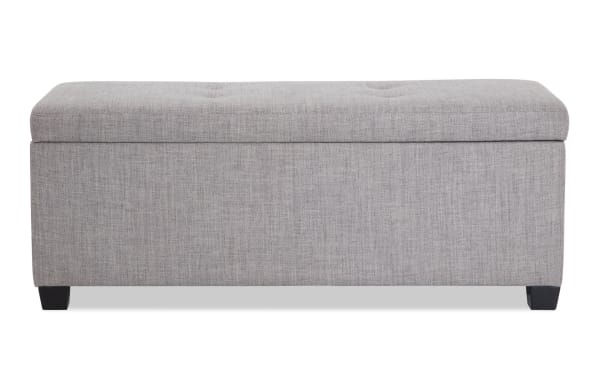 Bettie Gray Storage Bench & Ottoman Set