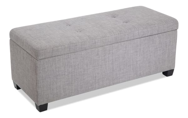 Bettie Gray Storage Bench & Ottoman Set