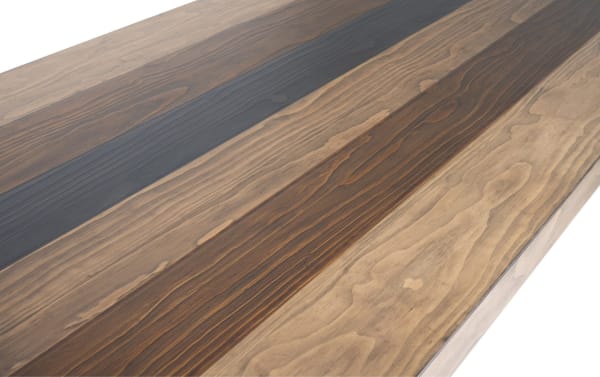 Rustic Canyon Brown Dining Table from Canyon Dining collection, featuring multi-tone MDF wood finish with natural grain texture for rugged style.