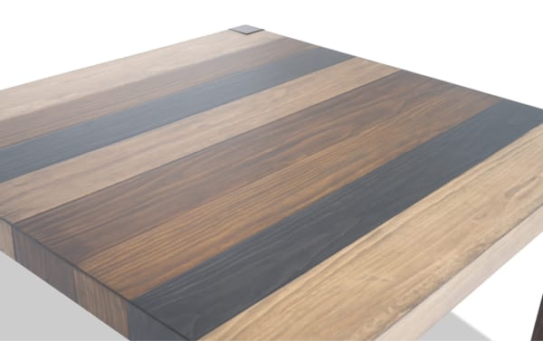 Canyon Brown Square Dining Table from Canyon Dining collection, rustic MDF wood with multi-tone brown finish, compact design for small spaces.