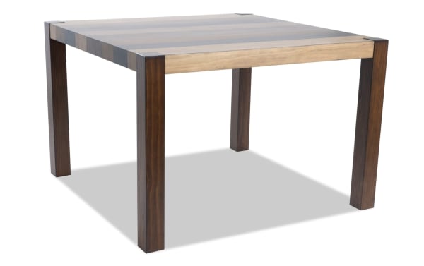 Canyon Brown Counter Height Square Dining Table from Canyon Dining collection, rustic MDF wood with multi-tone brown finish, compact design for small spaces.