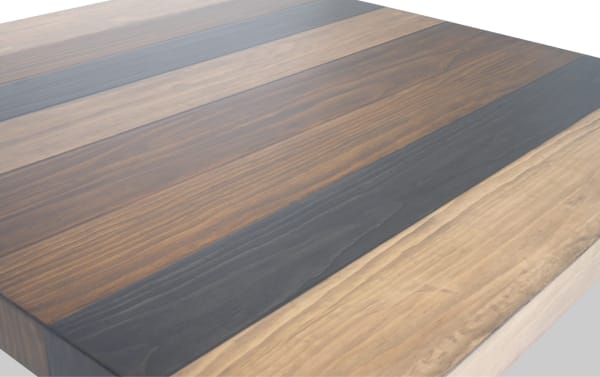 Canyon Brown Counter Height Square Dining Table with multi-tone rustic wood finish in MDF, featuring natural wood grain stripes from the Canyon Dining collection.