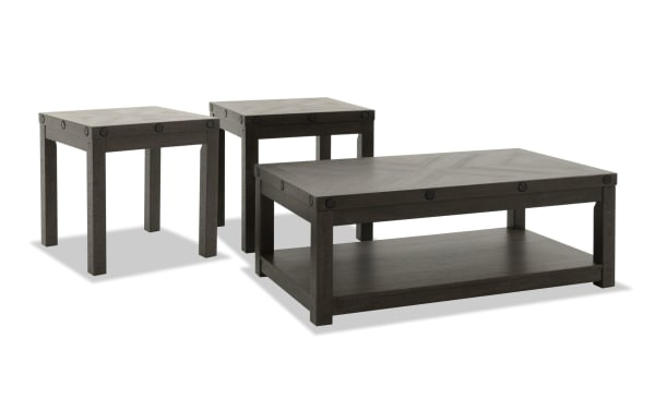 Sonoma Espresso Lift-Top Storage Coffee & 2 End Table Set