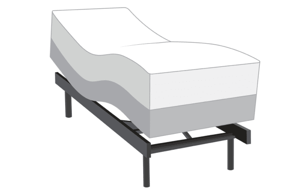 Power Bob Ultra Base with Charm 8.5'' Twin XL Plush Mattress featuring adjustable base with massager, Bluetooth speakers, USB ports, and plush gel memory foam layers.