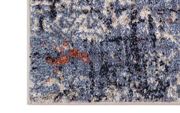 Normandy 8' x 10' Multi Abstract Rug in multicolored transitional style, made of soft polyester and polypropylene fabric with a vintage-inspired abstract pattern.
