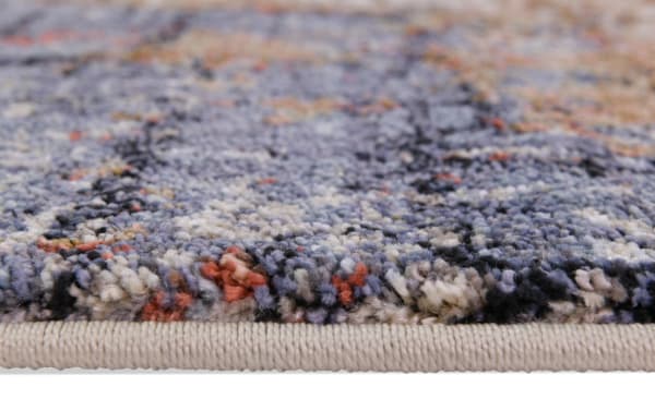 Normandy 8' x 10' Multi Abstract Rug with multicolored transitional design, soft polyester and polypropylene fabric, durable and easy-to-clean vintage-style area rug.