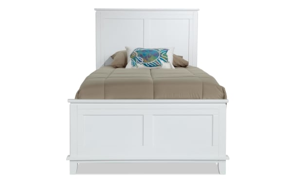 Chadwick Twin White Panel Bed