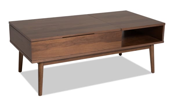 Bettie Walnut Lift-Top Storage Coffee Table