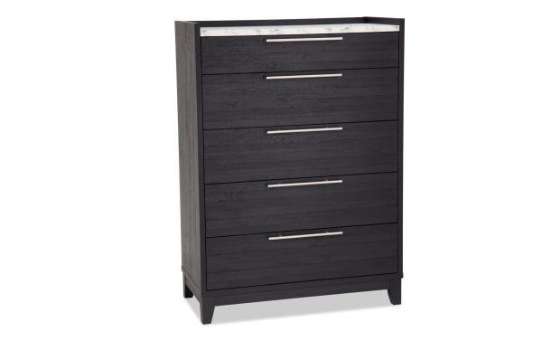 Solitude Espresso 5 Drawer Chest