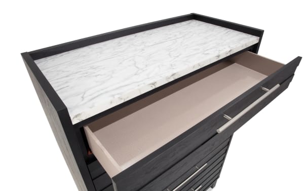 Solitude Espresso 5 Drawer Chest