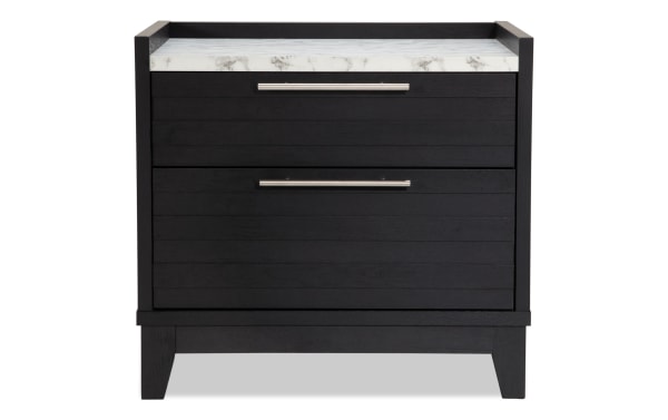 Solitude Espresso 2 Drawer Nightstand