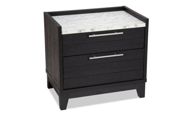 Solitude Espresso 2 Drawer Nightstand