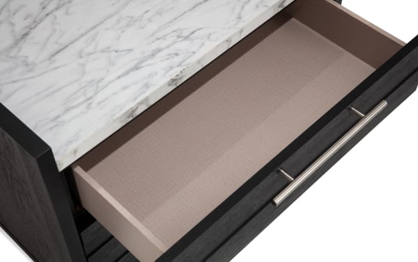 Solitude Espresso 2 Drawer Nightstand