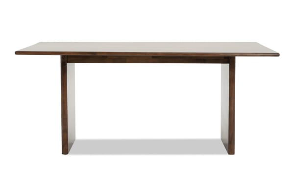 Contemporary Mango 7 Piece Dining Set with 72" solid mango wood table and beige polyester upholstered chairs from Mango Dining collection.