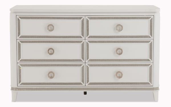 Glitz 6 Drawer Dresser